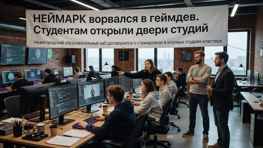 НЕЙМАРК ворвался в геймдев. Студентам открыли двери студий