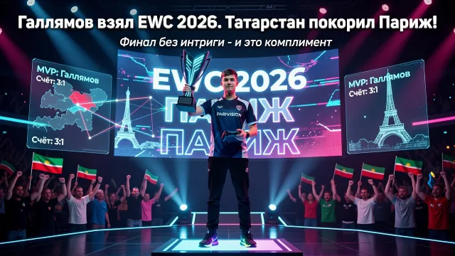 Галлямов взял EWC 2026. Татарстан покорил Париж!